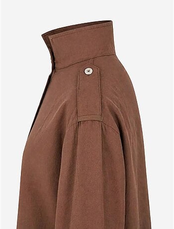 Chemise décontractée boutonnée à col mandarin mixray