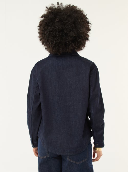 Chemise denim manches longues - Kiabi