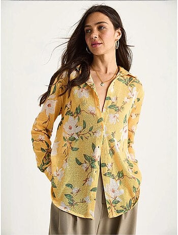 Chemise d'été en tricot à imprimé numérique lucci
