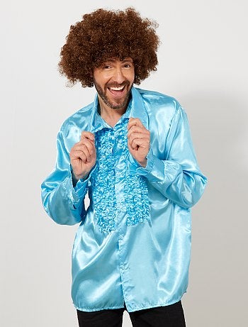 Chemise disco satinée