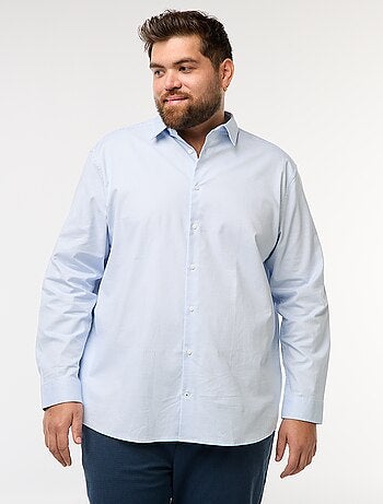 Chemise dobby coupe slim à motif