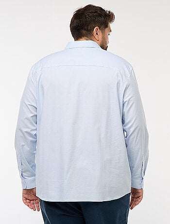 Chemise dobby coupe slim à motif