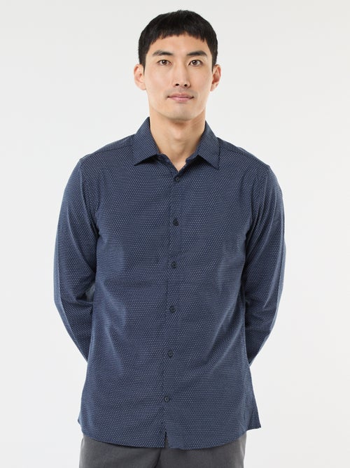 Chemise dobby coupe slim - Kiabi