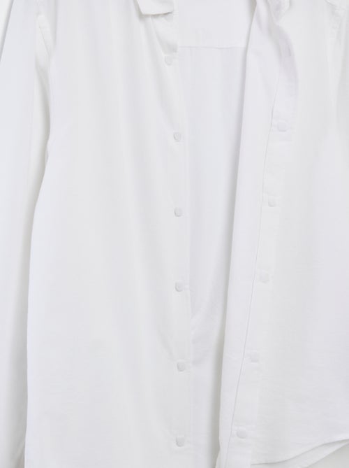 Chemise droite - collection facile à enfiler - Kiabi