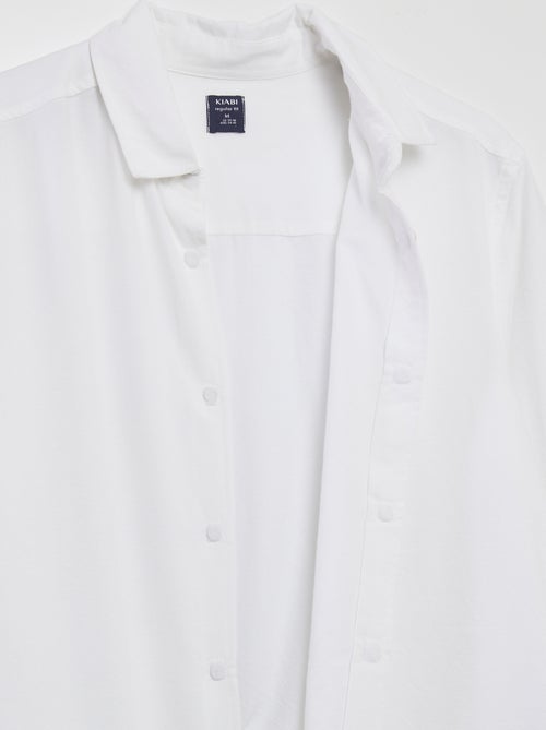 Chemise droite - collection facile à enfiler - Kiabi