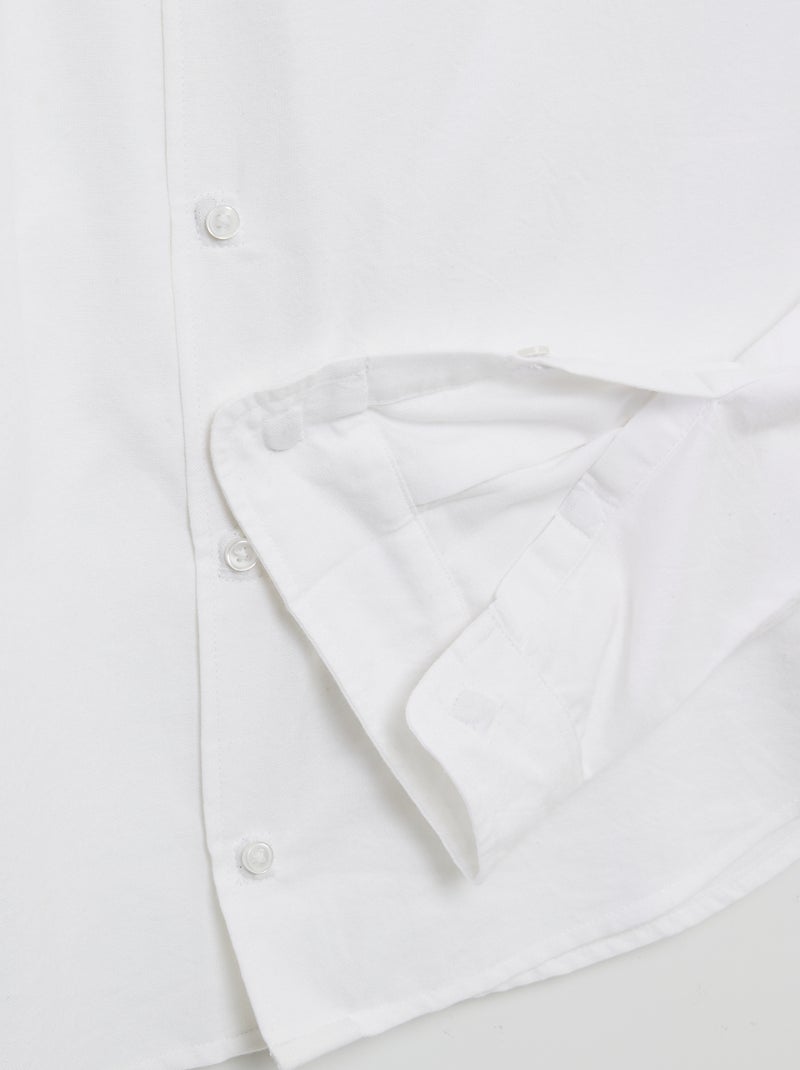 Chemise droite - collection facile à enfiler Blanc - Kiabi