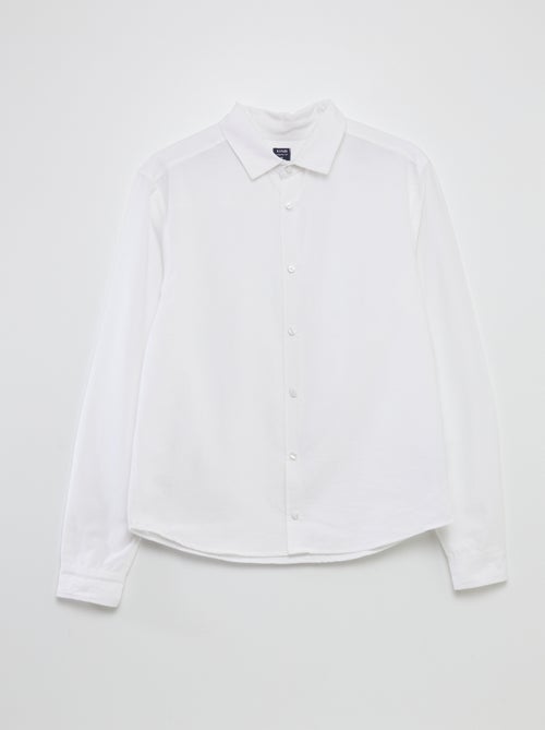 Chemise droite - collection facile à enfiler - Kiabi