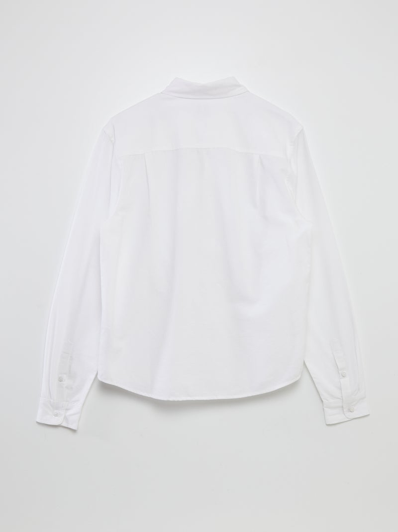 Chemise droite - collection facile à enfiler Blanc - Kiabi