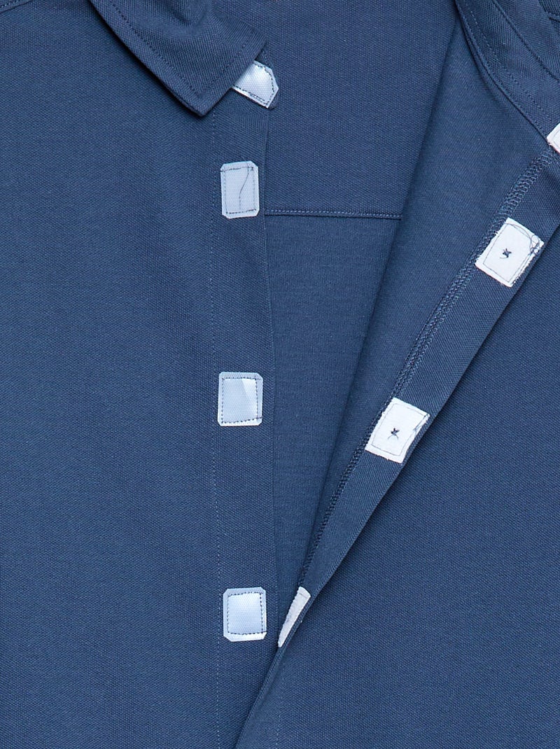 Chemise droite - collection facile à enfiler Bleu - Kiabi