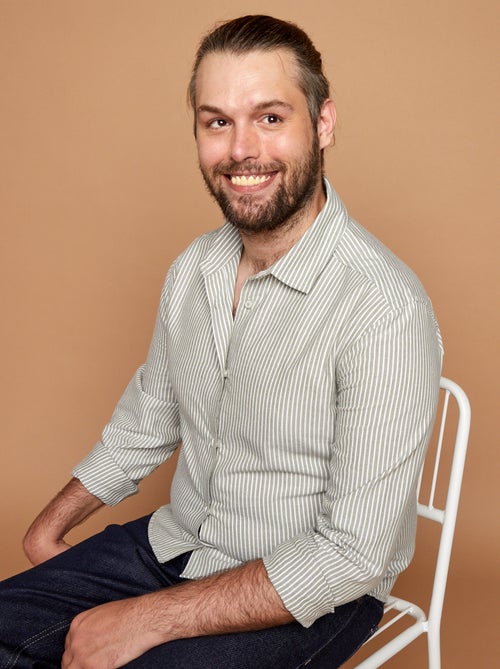 Chemise droite - collection facile à enfiler - Kiabi