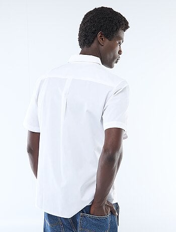 Chemise droite à manches courtes