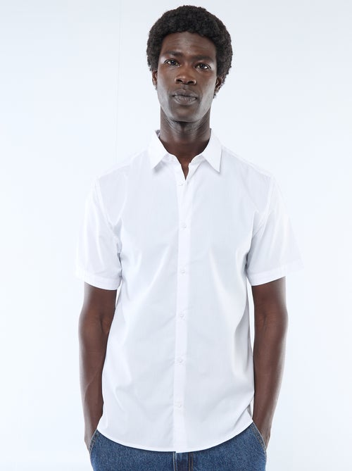 Chemise droite à manches courtes - Kiabi