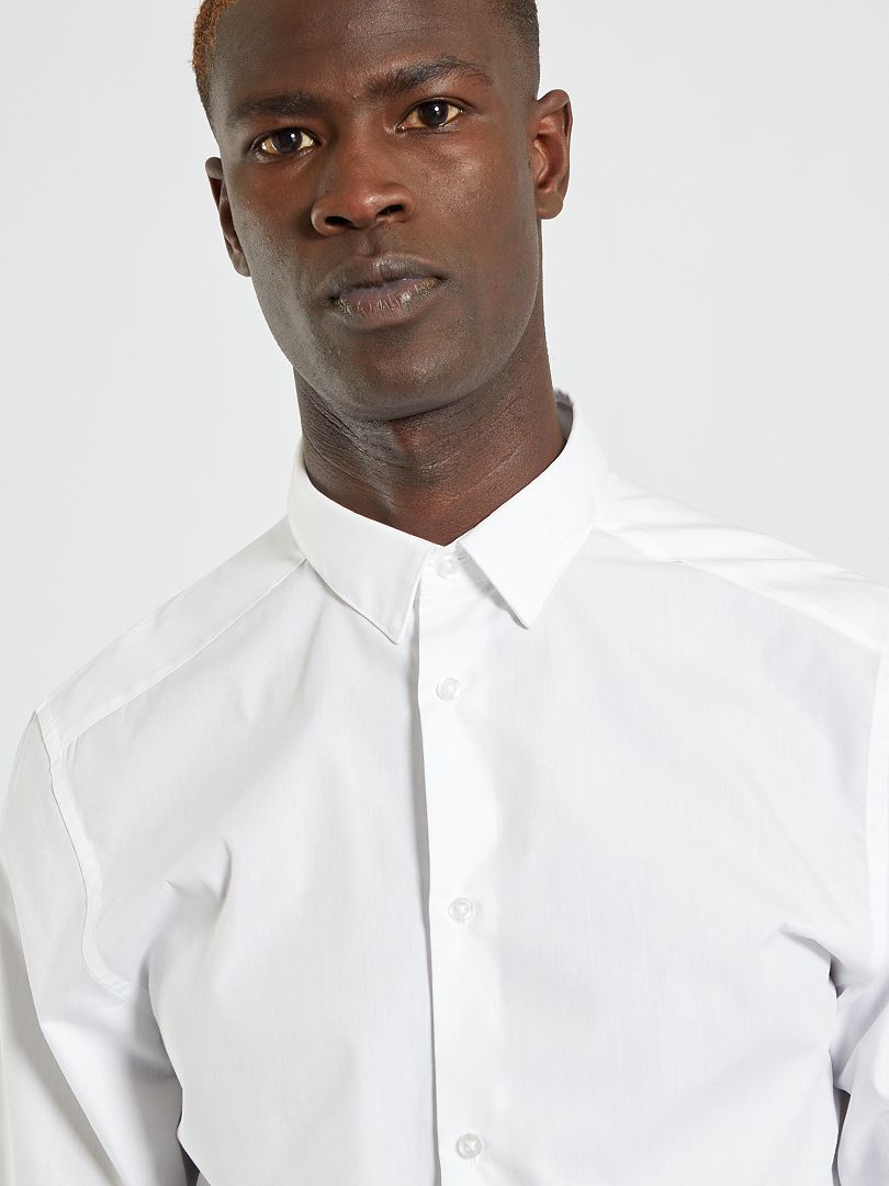 Chemise droite blanche blanc - Kiabi