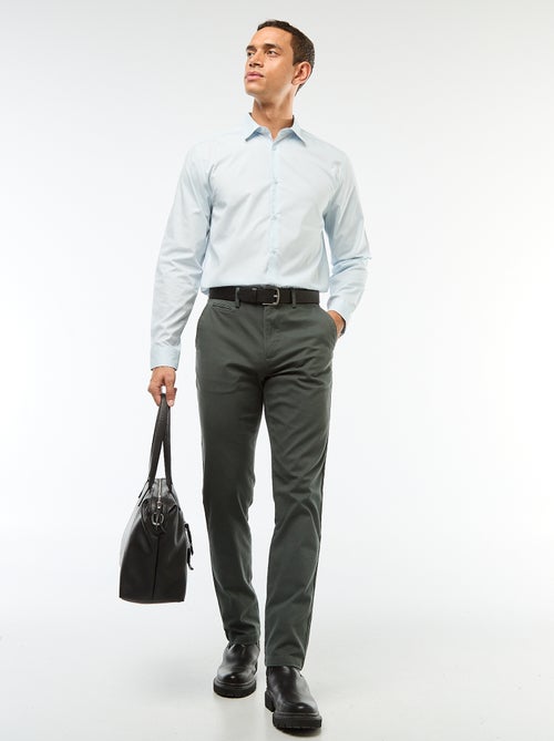 Chemise droite blanche - Kiabi