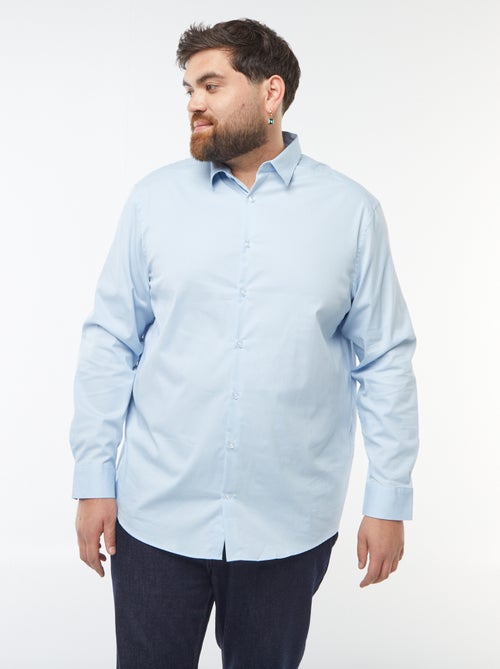 Chemise droite et stretch - Kiabi