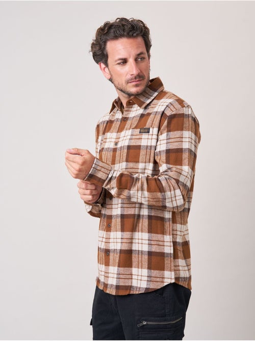 Chemise droite homme à carreaux en 100% coton 'deeluxe' - Kiabi Chemise droite homme à carreaux en 100% coton 'deeluxe' - Kiabi