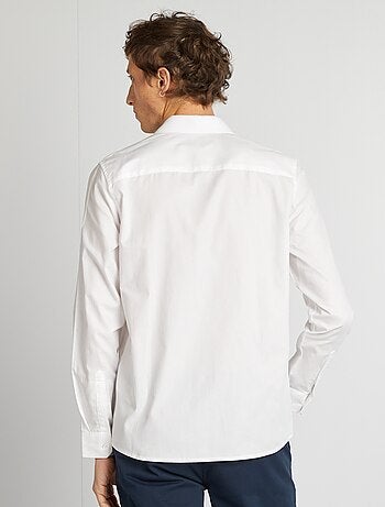 Chemise droite unie