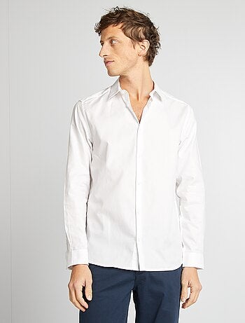 Chemise droite unie