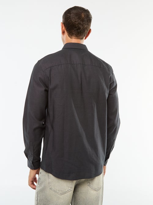 Chemise droite unie - Kiabi