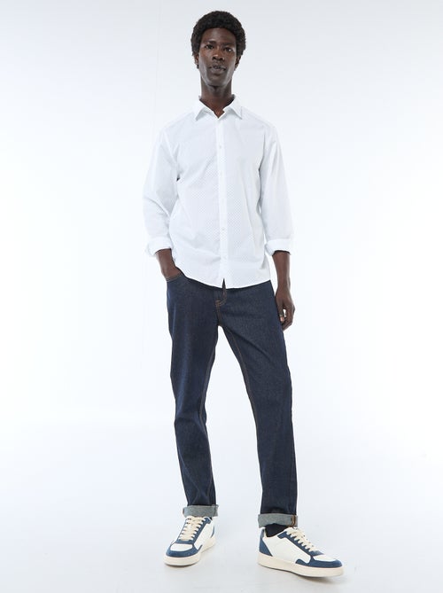 Chemise droite/regular à pois - Kiabi Chemise droite/regular à pois - Kiabi