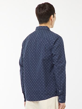Chemise droite/regular à pois