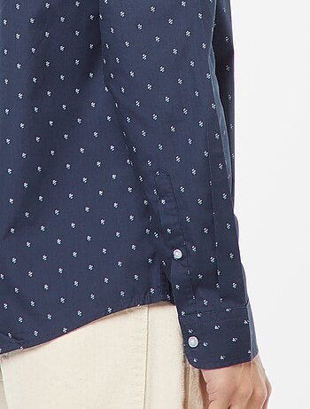Chemise droite/regular à pois