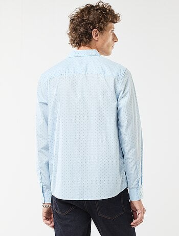Chemise droite/regular à pois