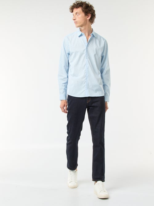 Chemise droite/regular à pois - Kiabi Chemise droite/regular à pois - Kiabi