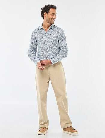 Chemise droite/regular à pois