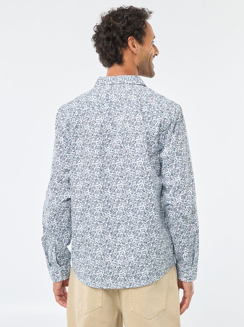 Chemise droite/regular à pois - Kiabi