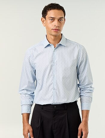 Chemise droite/regular à pois