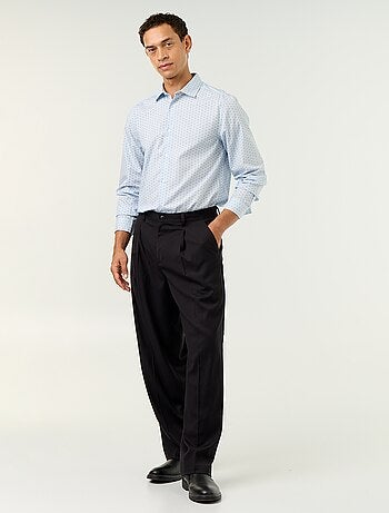Chemise droite/regular à pois