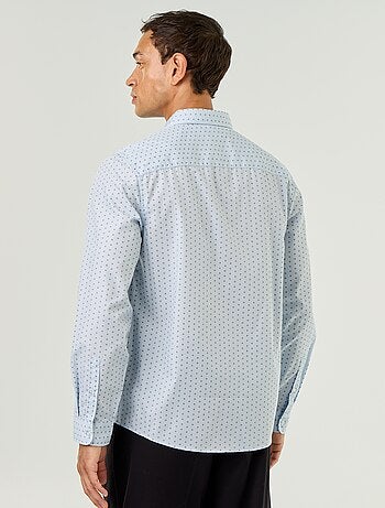 Chemise droite/regular à pois
