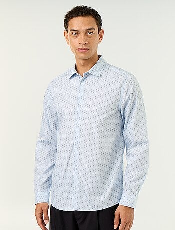Chemise droite/regular à pois
