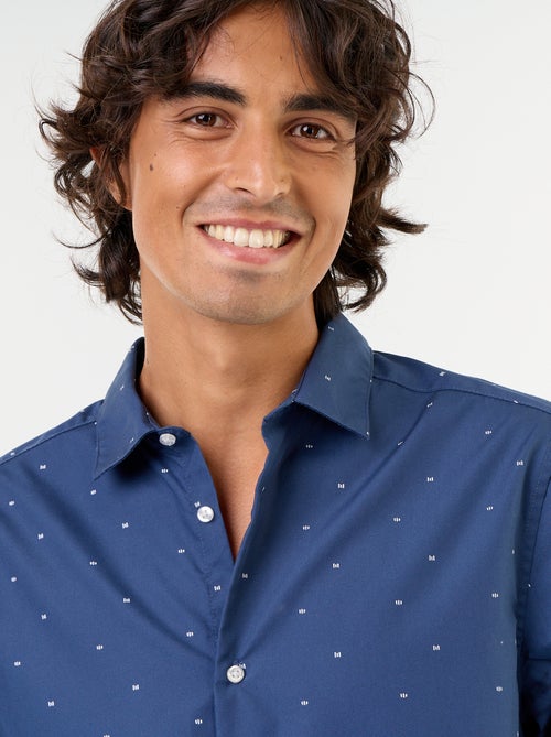 Chemise droite/regular à pois - Kiabi