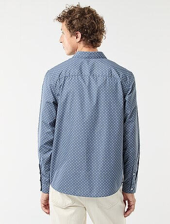 Chemise droite/regular à pois