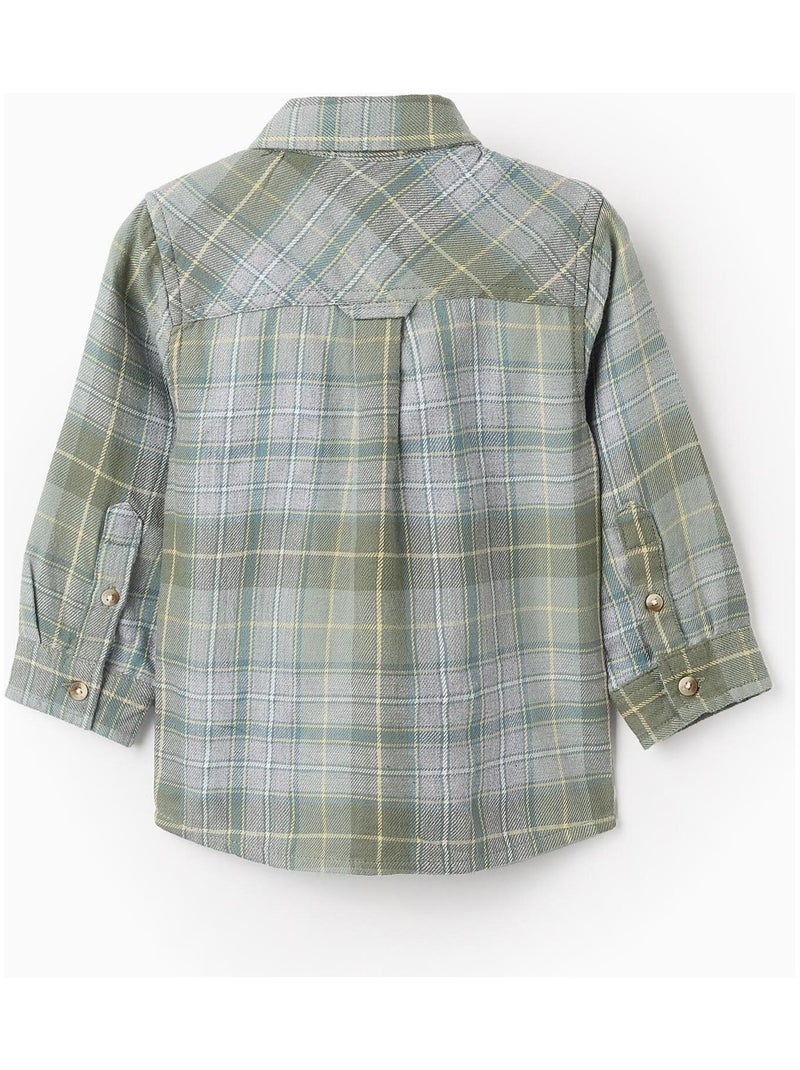 Chemise écossais, flanelle NOVEAUX NATURE Gris - Kiabi