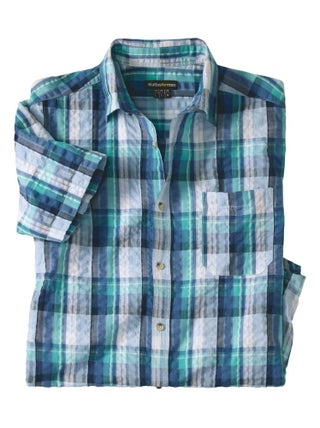 Chemise Effet Gaufré Mykonos   - ATLAS FOR MEN