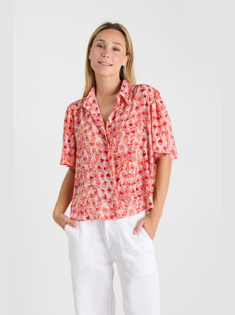 Chemise ELENA 'Le Temps Des Cerises' Rouge - Kiabi