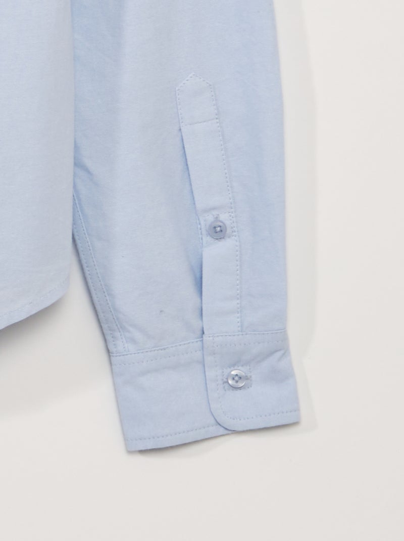 Chemise en chambray - collection facile à enfiler Bleu - Kiabi
