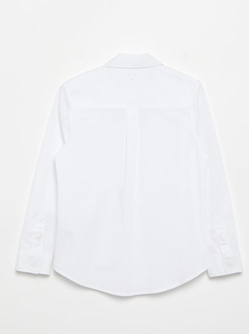 Chemise en coton - collection facile à enfiler - Kiabi