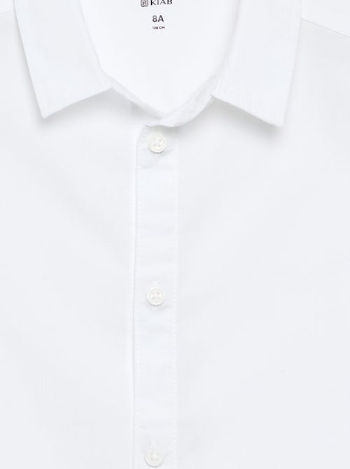 Chemise en coton - collection facile à enfiler - Kiabi