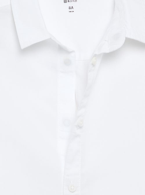 Chemise en coton - collection facile à enfiler - Kiabi