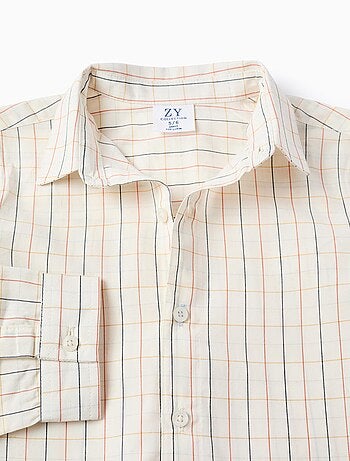 Chemise en Coton à Carreaux
