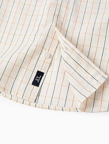 Chemise en Coton à Carreaux