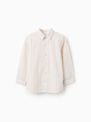 Chemise en Coton à Carreaux