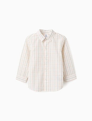 Chemise en Coton à Carreaux