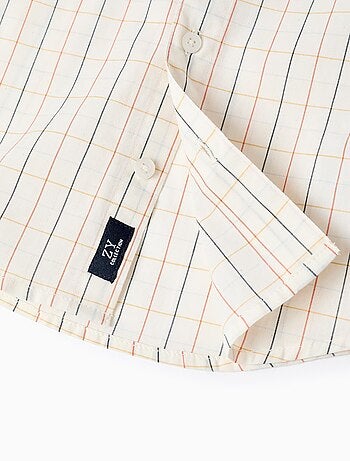 Chemise en Coton à Carreaux