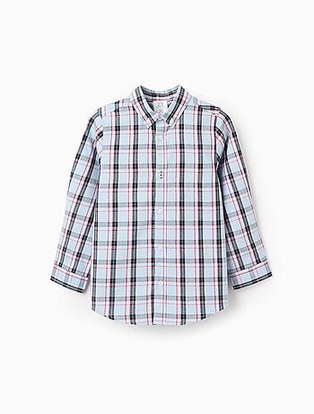 Chemise en Coton à Carreaux