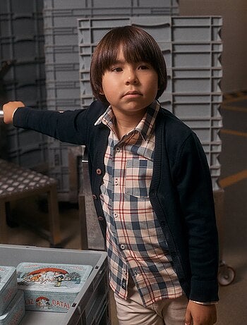 Chemise en coton à carreaux B&S